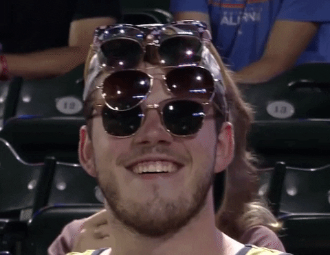 Stacking Sunglasses Goofy Look GIF