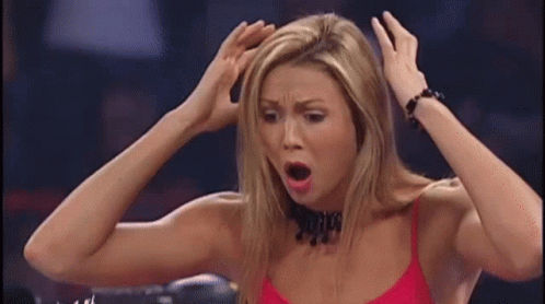 Stacy Keibler Surprised Reaction GIF