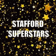 Stafford Superstars Poster Surrounded By Gold Stars