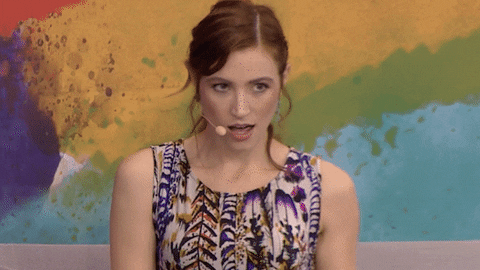 Stahp It Flirty Shy Lady GIF