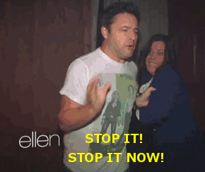 Stahp Scared Staff Ellen Degeneres Show GIF