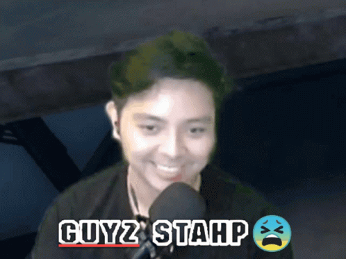 Stahp Shy Silly Facial Reaction GIF