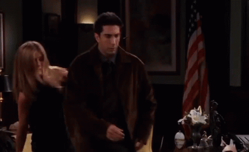 Stahp Typing Ross Geller Friends GIF