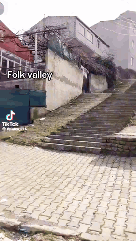 Staircase to Folk Valley Building