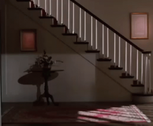 Staircase With Year 1983 GIF