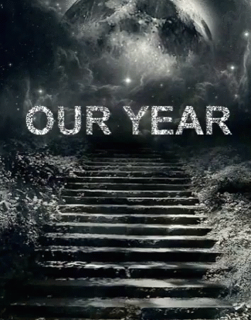 Stairs to Moon Saying Our Year in Silver