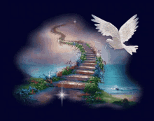 Stairway To Heaven Happy Heavenly Birthday GIF