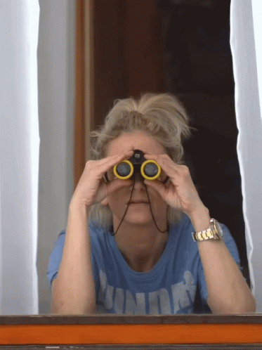 Stalking With Binoculars Shy Porter GIF