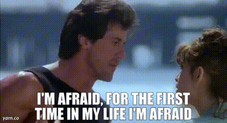 Stallone Rocky Is Afraid For The First Time GIF