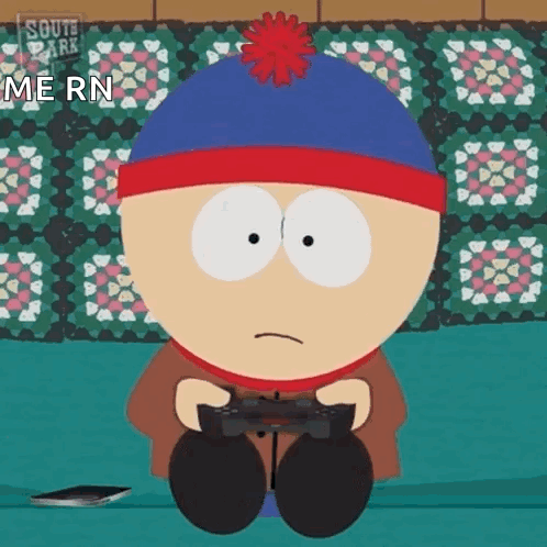 Stan From South Park Is Playing A Video Game GIF