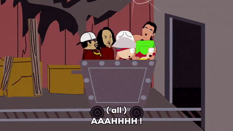 Stan Marsh Entering Train Tunnel GIF