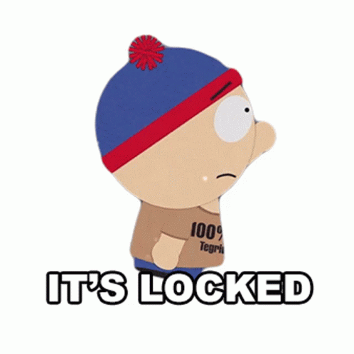 Stan Marsh It's Locked GIF