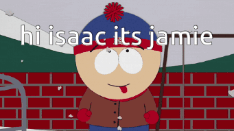 Stan Marsh Sticking Out Tongue Saying Hi Isaac Its Jamie GIF