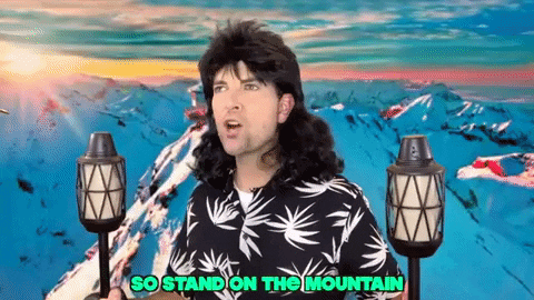 Stand On The Mountain And Bring Olympic Torch GIF
