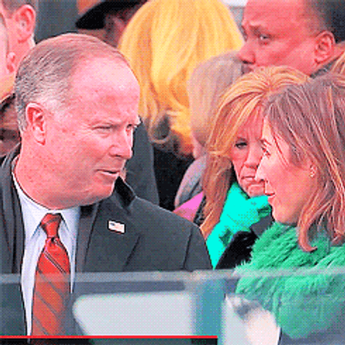 Stand Up Bill Clinton Balloons GIF