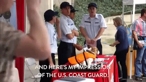 Stand Up Coast Guard GIF
