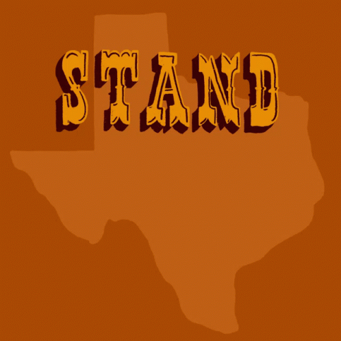Stand With Texas Poster Brown Background