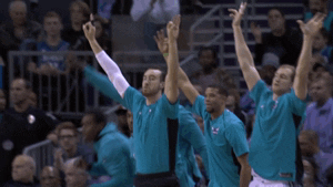 Standing Up Nba Players Spirit Fingers GIF
