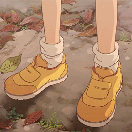 Standing With Yellow Shoe GIF