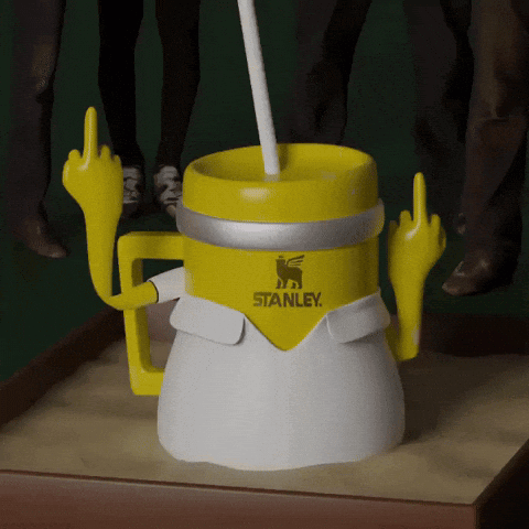 Stanley Mug Statue With Straw GIF