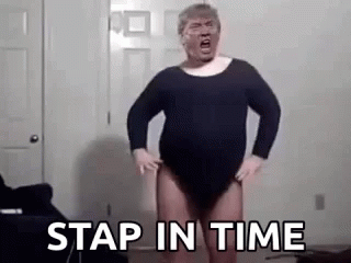 Stap In Time Trump Dance GIF