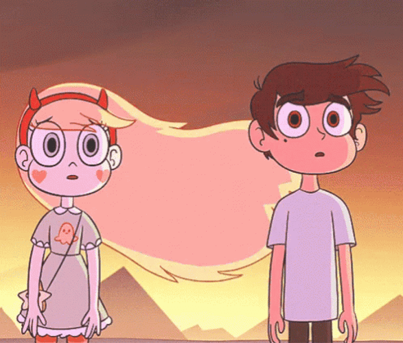 Star Butterfly And Marco Diaz Cartoon Love GIF