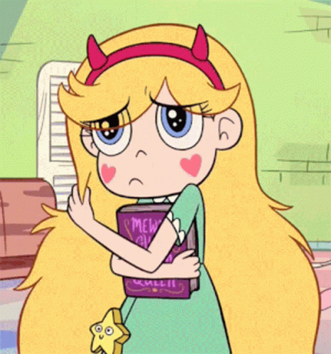 Star Butterfly From Star Vs The Forces Of Evil Is Holding A Guide To Draw Book GIF