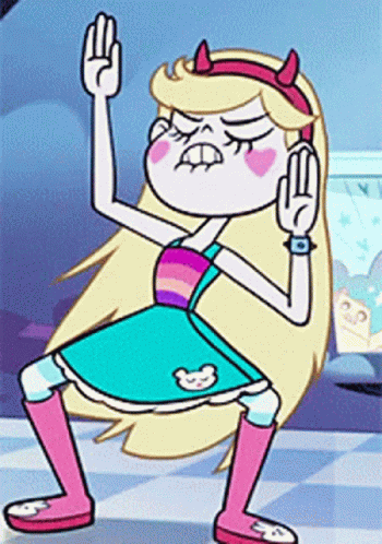 Star Butterfly From Star Vs The Forces Of Evil Is Making A Funny Face GIF