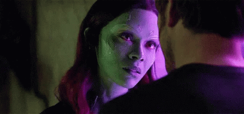 Star Lord What Goodbye Kiss With Gamora GIF
