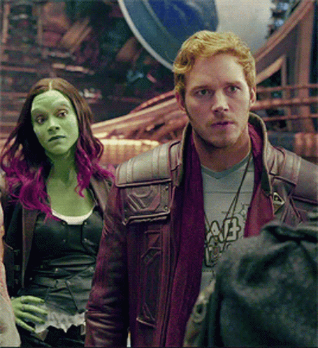 Star Lord What Heard The News With Gamora GIF