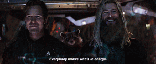 Star Lord What Incharge With Thor GIF