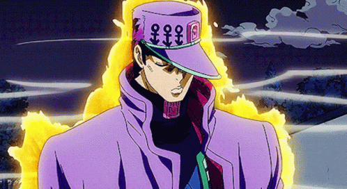 Star Platinum Koichi Flaming Shadow GIF