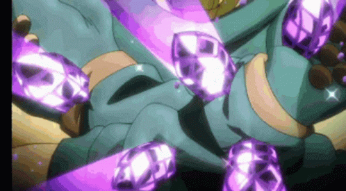 Star Platinum Releasing Glass Shards GIF