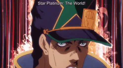 Star Platinum Unleashing Power GIF