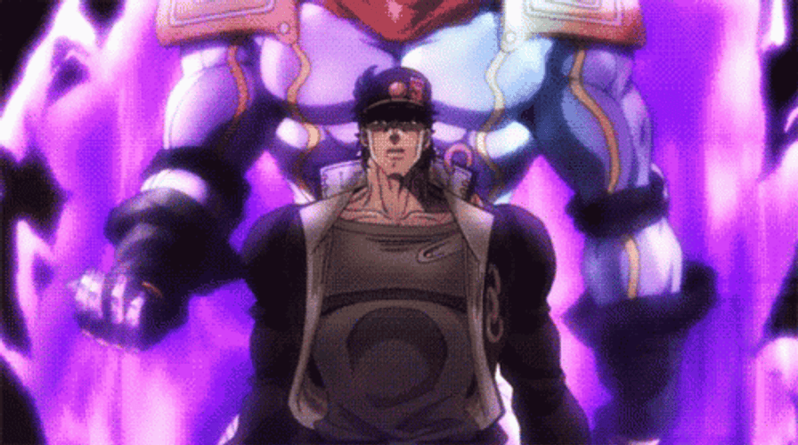 Star Platinum Against Fly Tower Of Gray GIF