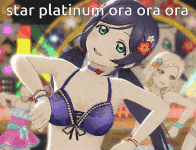 Star Platinum Toujou Nozomi Dance GIF