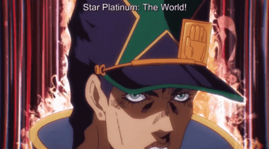 Star Platinum Unleashing Power GIF