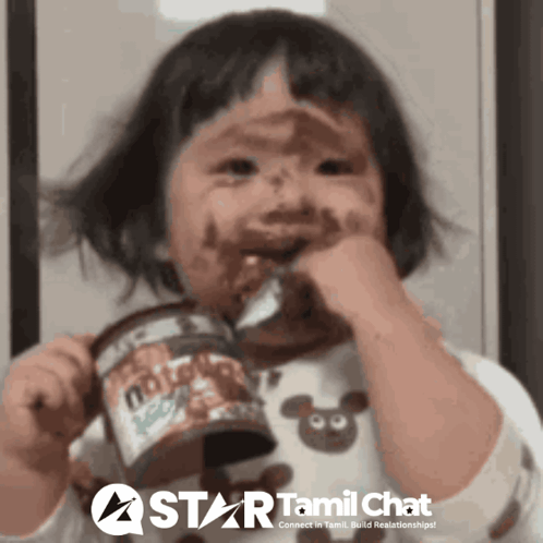 Star Tamil Chat Advertisement Girl Eating