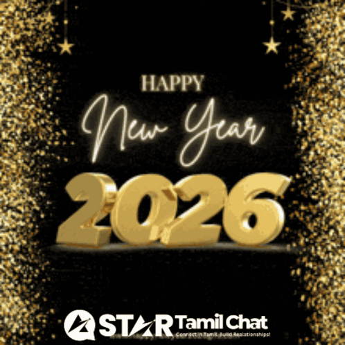 Star Tamil Chat Greeting Card for New Year 2026