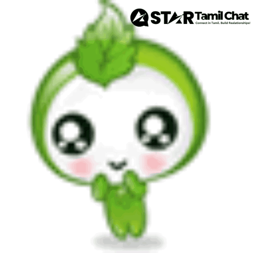 Star Tamil Chat Logo with Cartoon Character