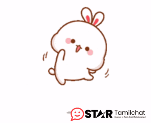 Star Tamilchat Logo With Cartoon Bunny