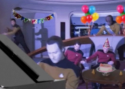 Star Trek Birthday Party Time GIF