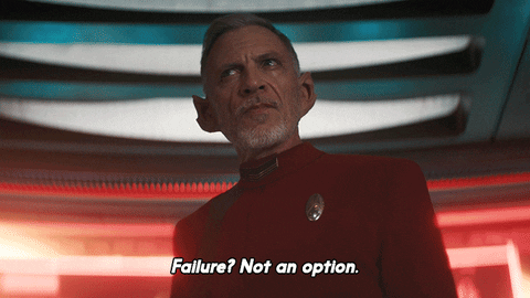 Star Trek Commander Rayner Failure Not An Option GIF