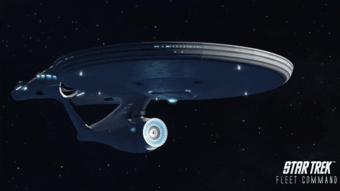 Star Trek Fleet Command Poster with Spaceship