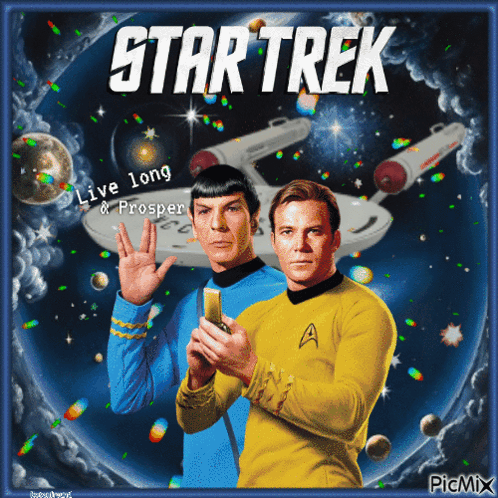 Star Trek Poster with Two Actors