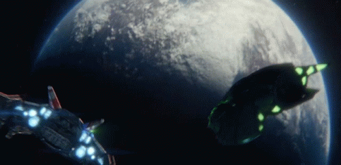 Star Trek Spaceship Shooting Lasers GIF