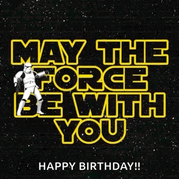 Star Wars Birthday Card With Stormtroopers Dancing