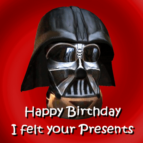 Star Wars Birthday Presents Darth Vader GIF | GIFDB.com
