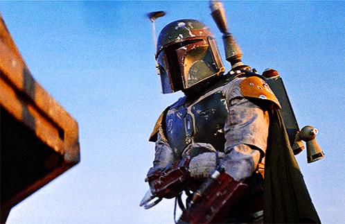 Star Wars Boba Fett Holding Rifle
