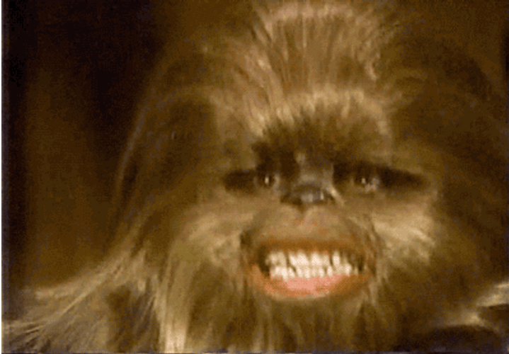Star Wars Chewbacca Grinding Teeth GIF